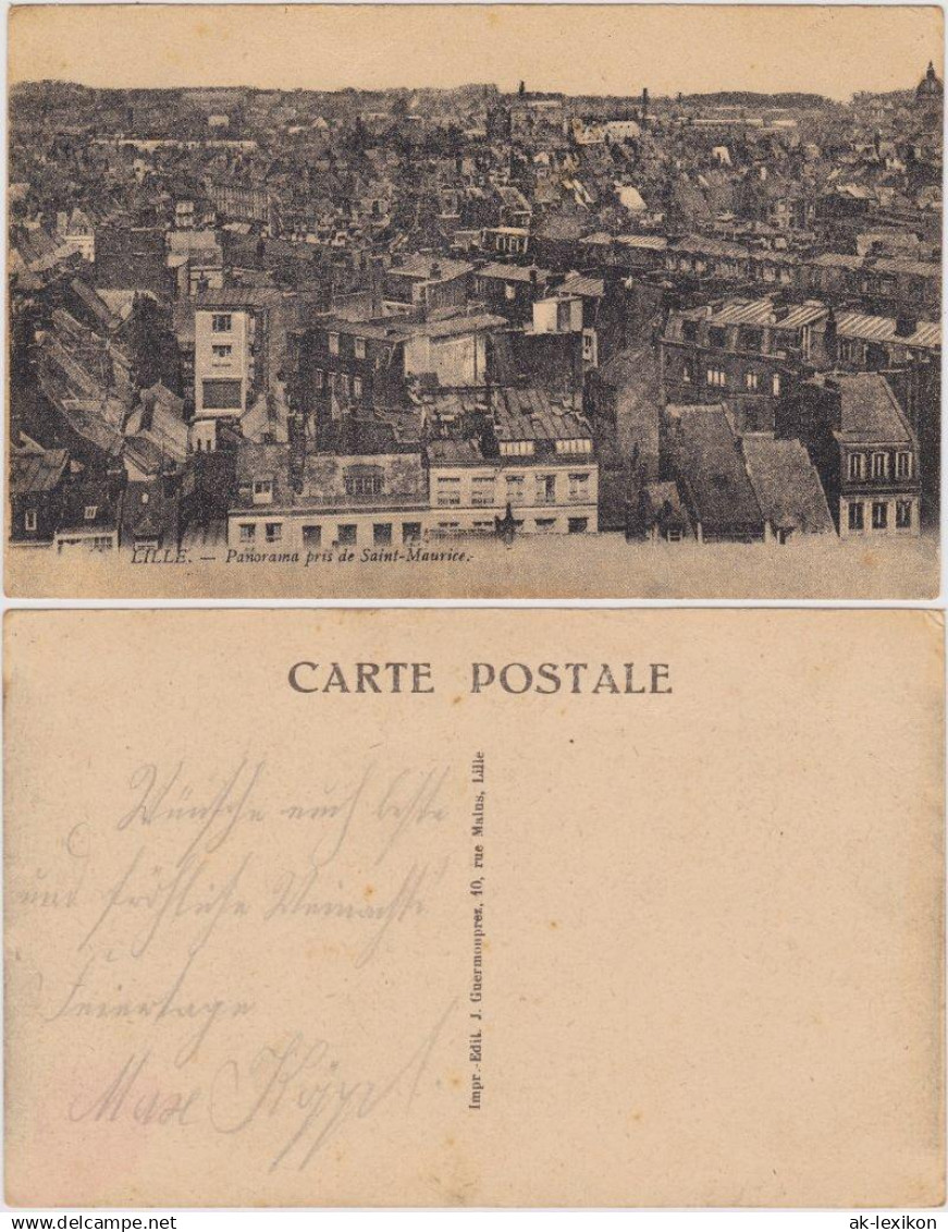 Lille Panorama pris de Saint-Maurice/Blick von der Kirche Saint Maurice 1920