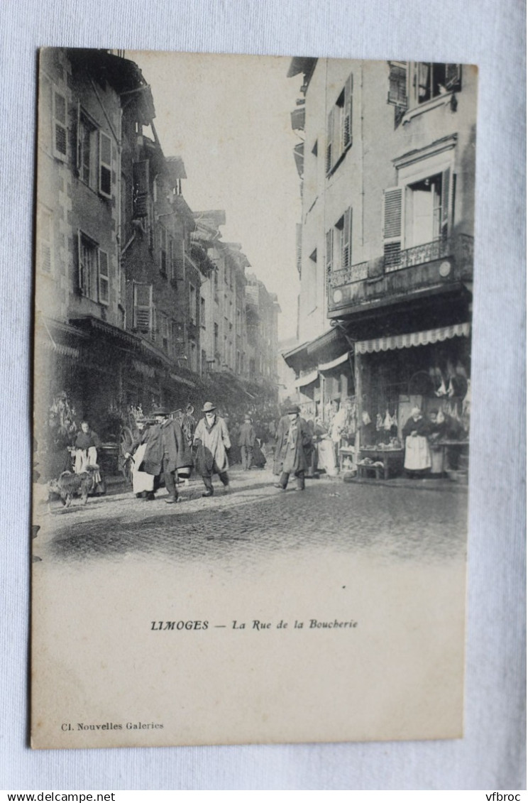 Limoges, la rue de la Boucherie, Haute Vienne 87