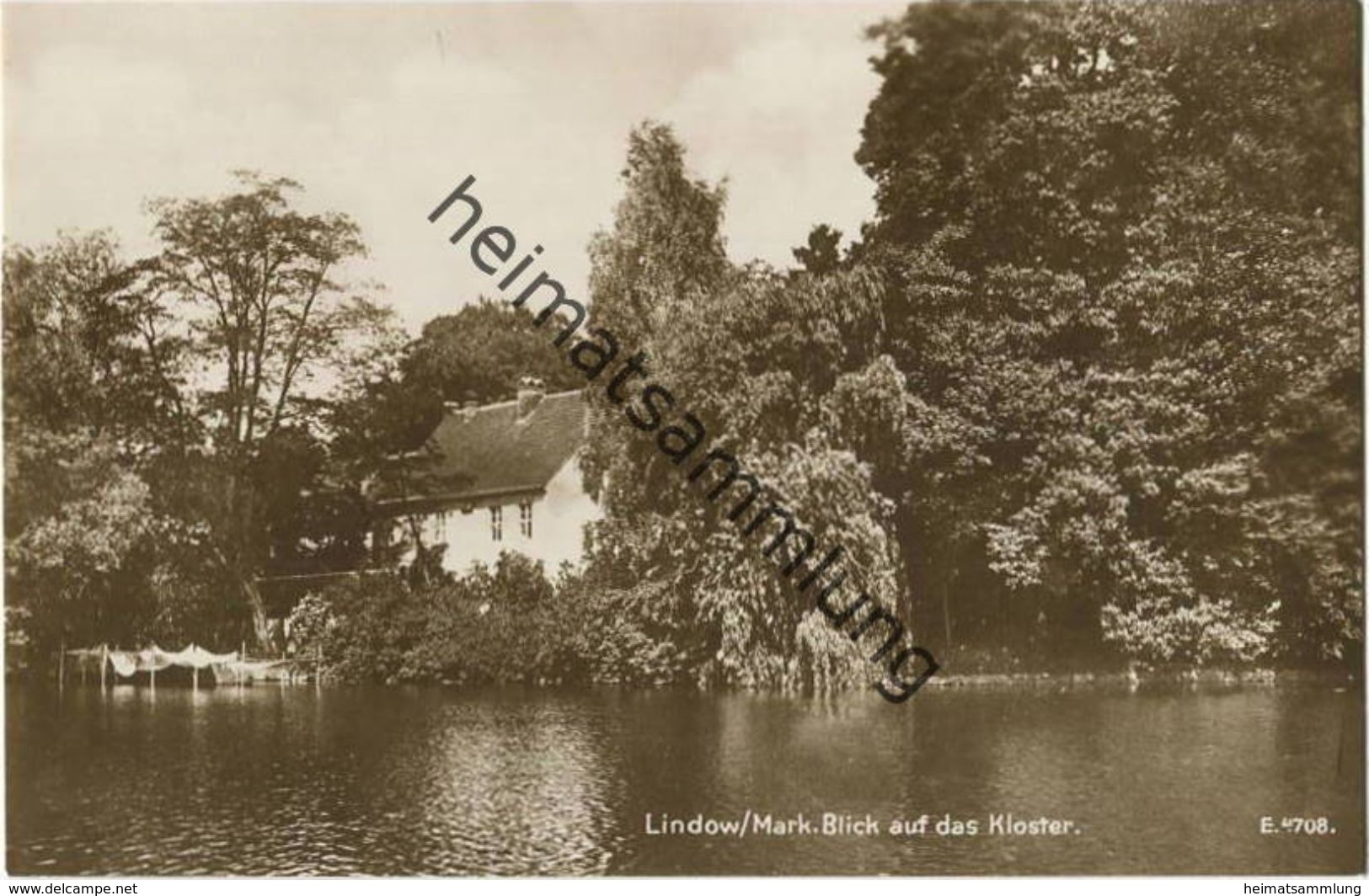 Lindow (Mark) - Blick auf das Kloster - Foto-AK 20er Jahre - Verlag G. Schroeter Lindow Buch- und Papierhandlung