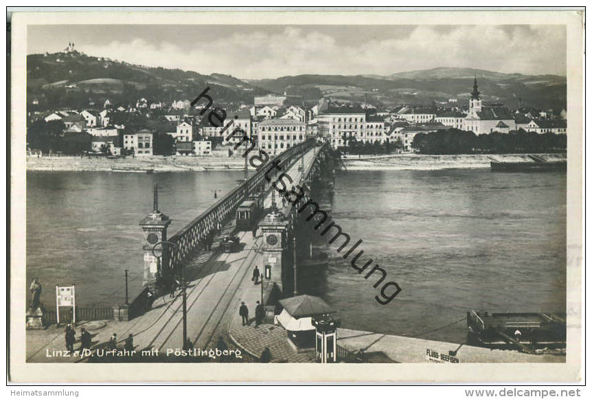 Linz - Urfahr mit Pöstlingberg - Foto-Ansichtskarte