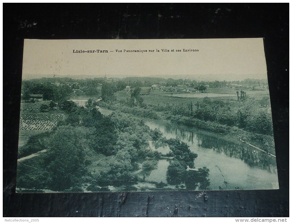 LISLE-SUR-TARN - VUE PANORAMIQUE SUR LA VILLE ET SES ENVIRONS - 81 SOMME (P)