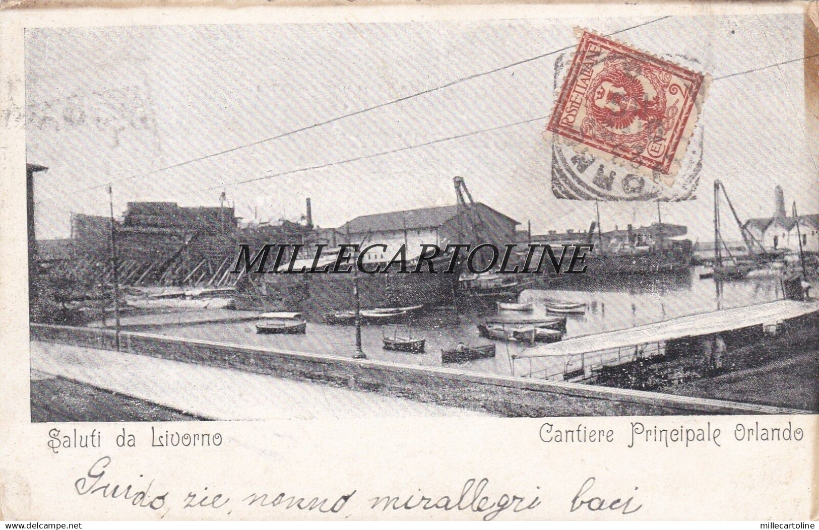 LIVORNO: Cantiere principale Orlando    1902