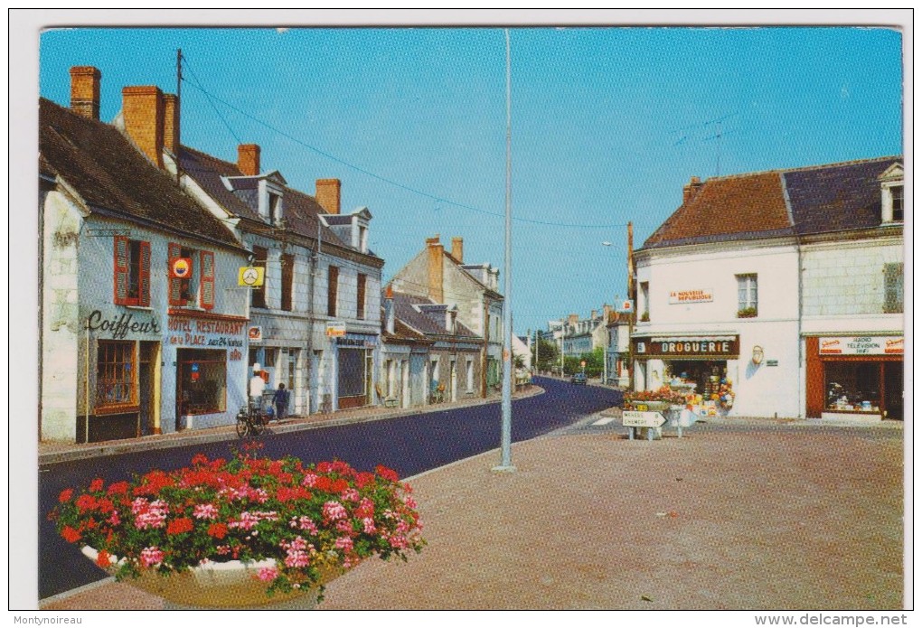 loir  et  cher :  NOYERS  sur  CHER  ;  place   Lucien  Guerrier  1976