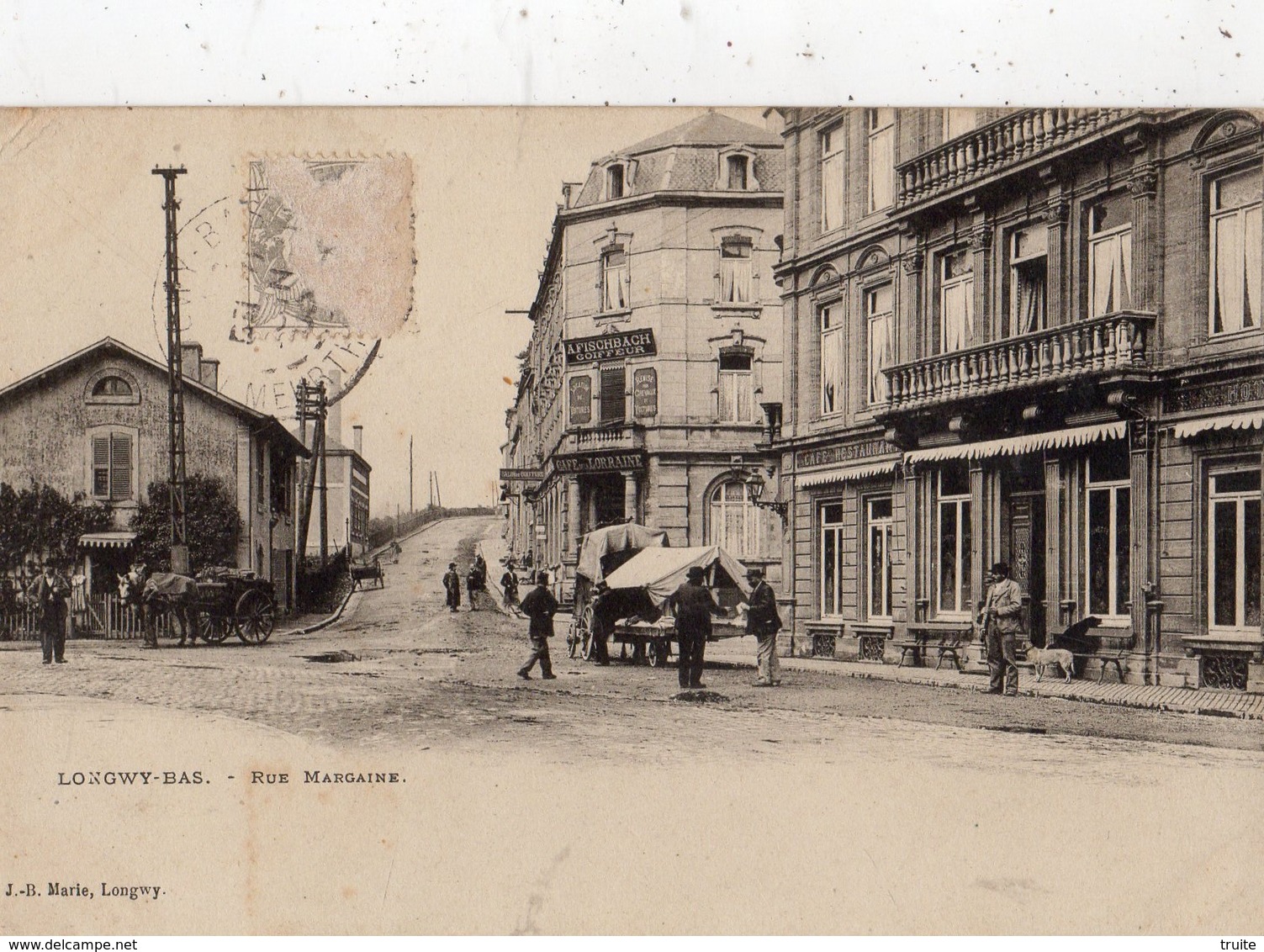 LONGWY (LONGWY-BAS ) RUE MARGAINE (CARTE PRECURSEUR )