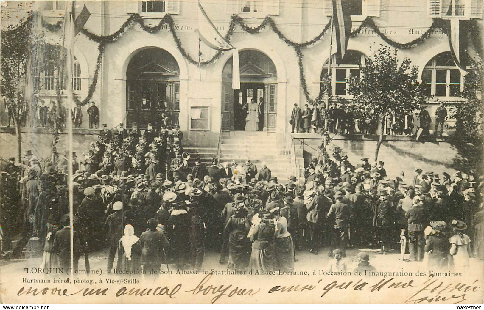 LORQUIN inauguration des fontaines