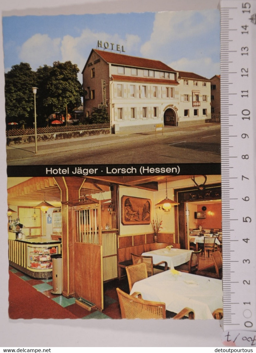 LORSCH an der Bergstrasse Hessen : Hotel Jäger  Inhaber Rudolf Leukert Bahnhofstrasse 79 81