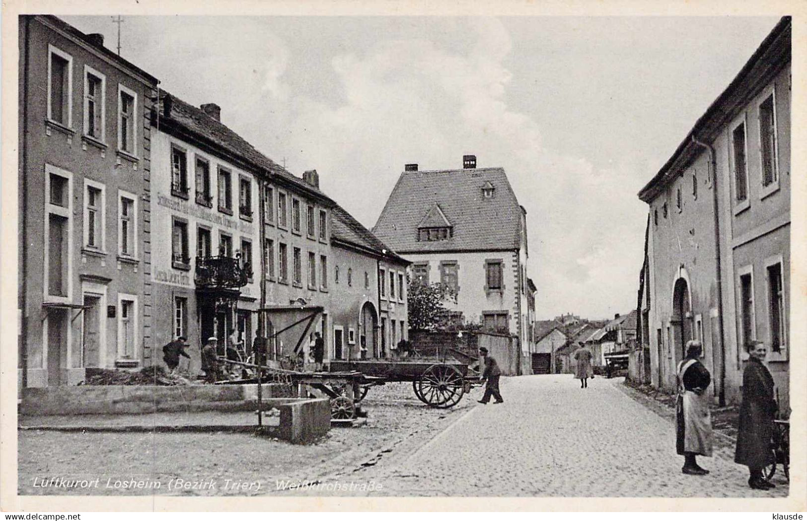 Losheim (Saar) - Weißkirchstrasse gel.1944