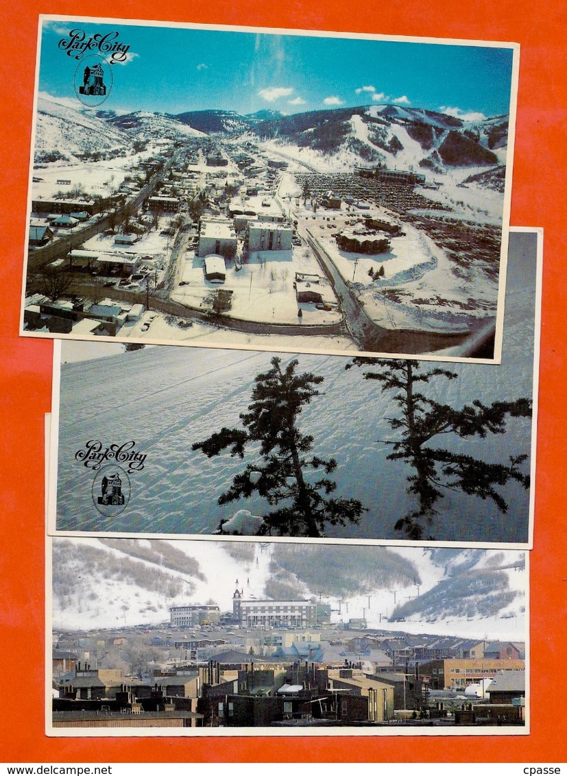 (Lot de 3) CPM Post Card Etats-Unis USA - PARK CITY Utah UT