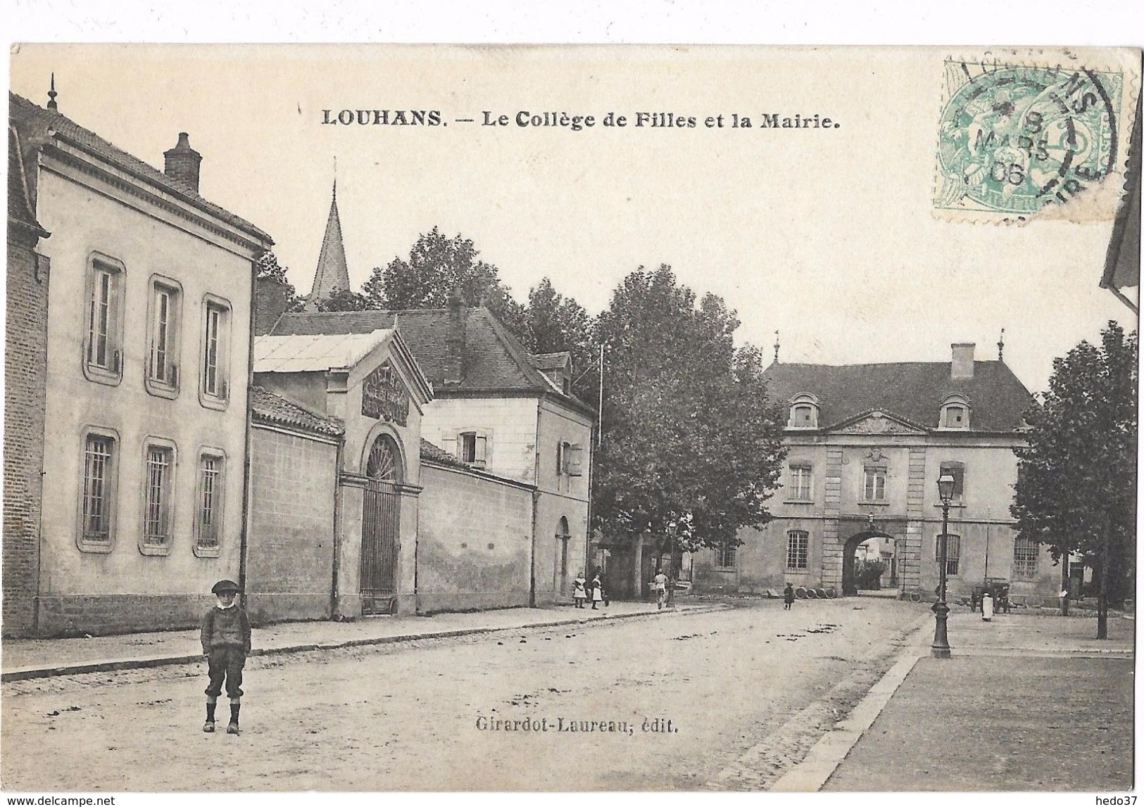 Louhans - Le Collège de Filles et la Mairie