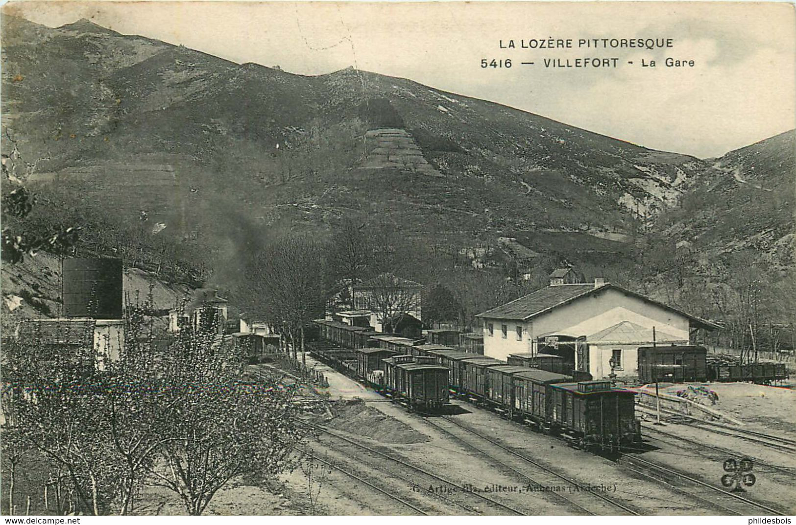 LOZERE  VILLEFORT la gare