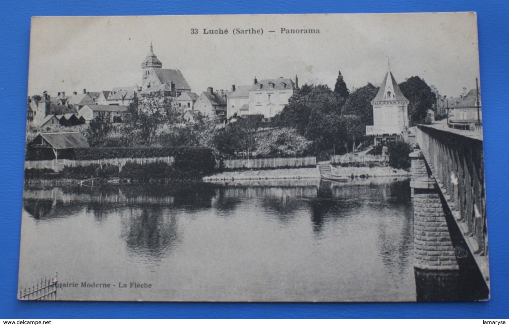 Luché-Pringé 1904 Luche Pringe [72] Sarthe Panorama Précurseur CPA Carte Postale librairie la Flèche