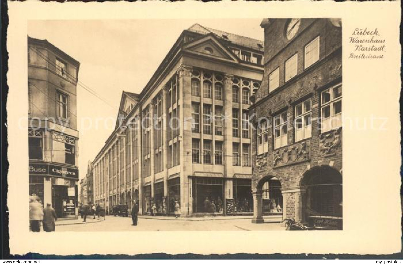 Luebeck Warenhaus Karstadt Breitestrasse