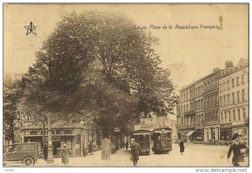 Luik - Liège :   Place de ka République Francaise  (  TRAM )