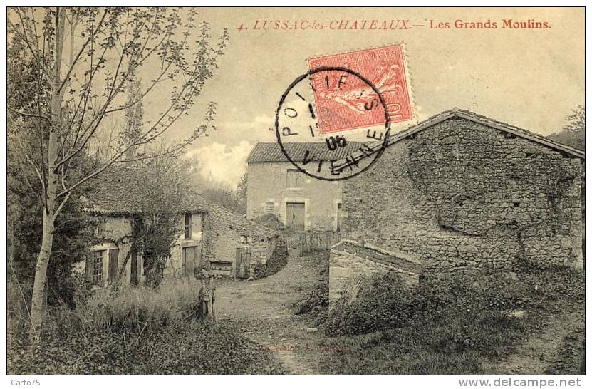 LUSSAC les CHATEAUX 86 - Les Grands Moulins