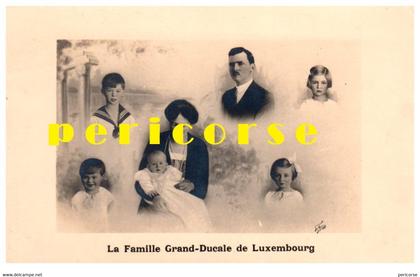 Luxembourg  Famille Grand Ducale (carte photo)