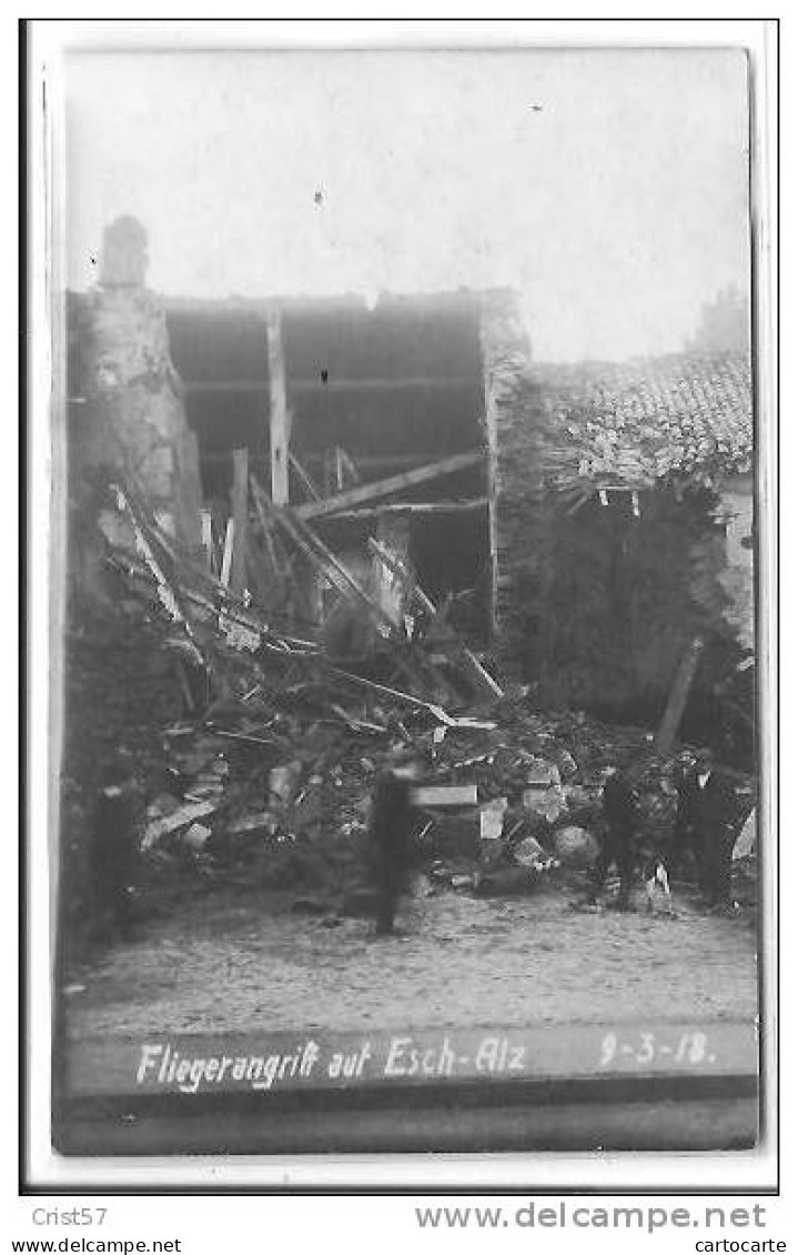 LUXEMBOURG ESCH  FLIEGERANGRIFF BOMBARDEMENT