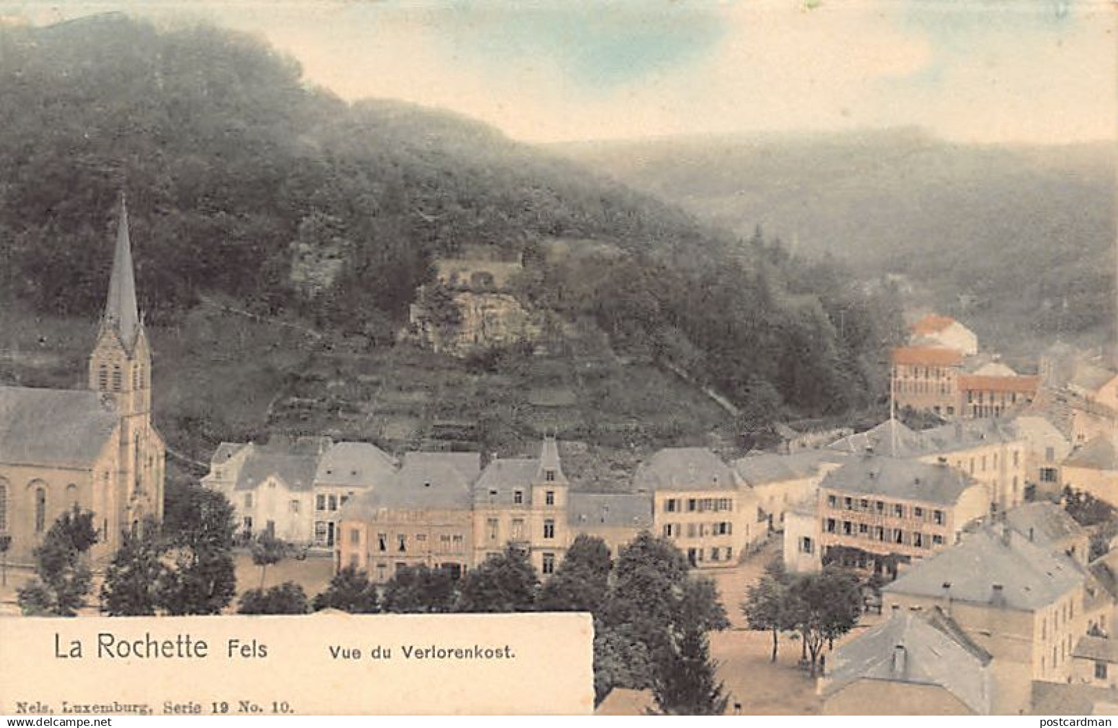 Luxembourg - LAROCHETTE - Vue du Verlorenkost - Ed. Nels Série 19 N. 10 Aquarellée