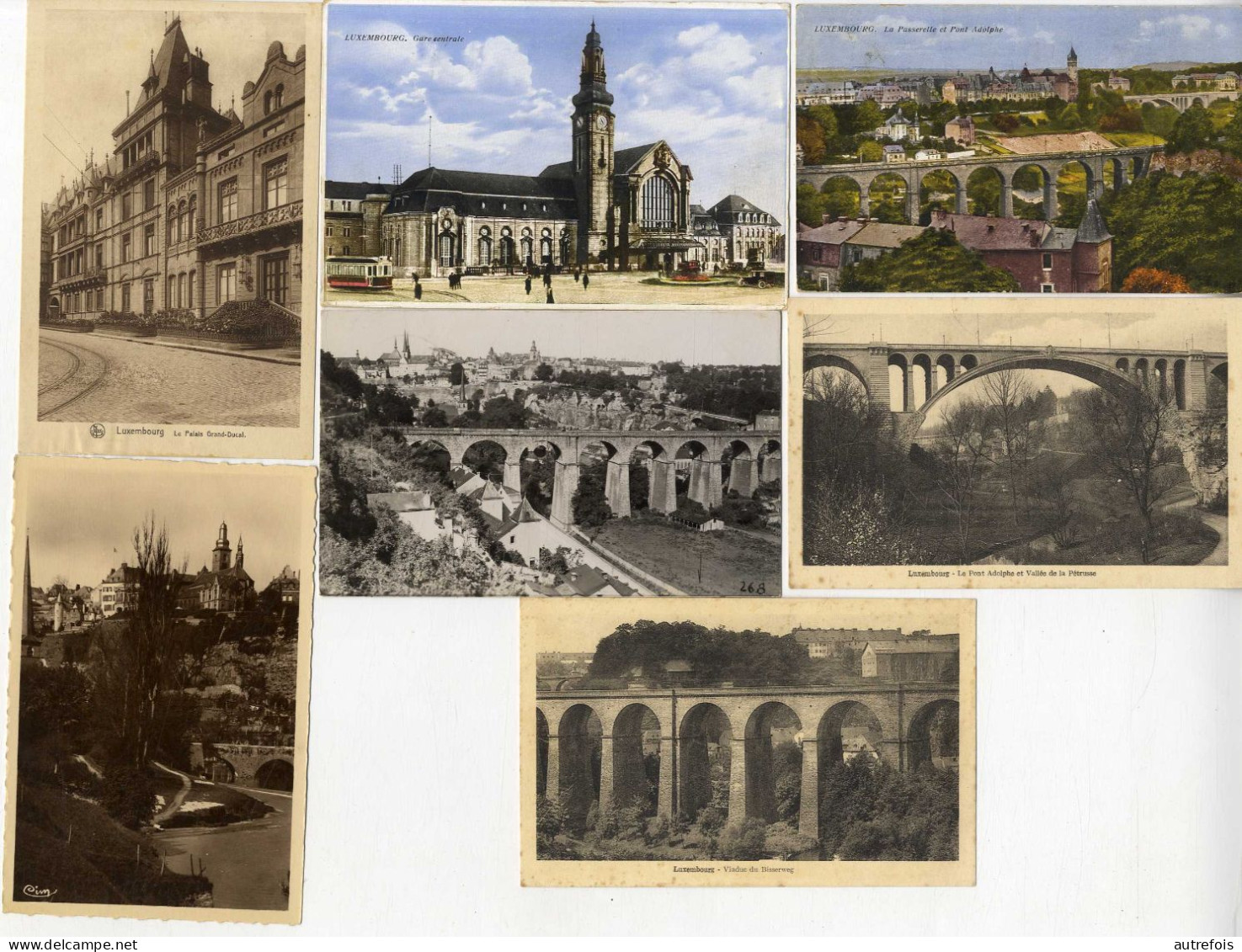 LUXEMBOURG  LOT 7 CARTES ANCIENNES