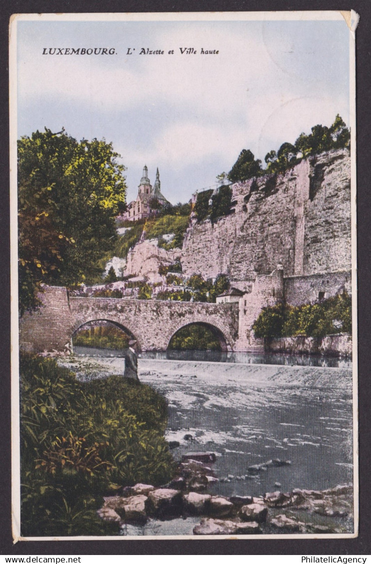 LUXEMBOURG, Postcard, Luxembourg, L' Alzette et Ville haute, RPPC