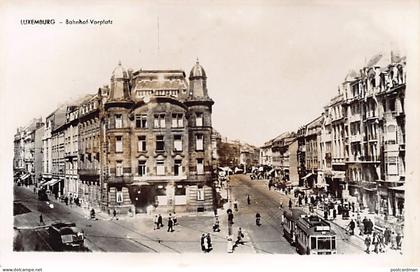 Luxembourg-Ville - Bahnhof-Vorplatz - CARTE PHOTO - Ed. inconnu