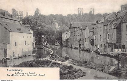 LUXEMBOURG-VILLE - L'Alzette au Grund - Ed. J. Giberius