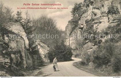 43341023 LUXEMBOURG__Luxemburg Route Echternach-Berdorf traverse les rochers