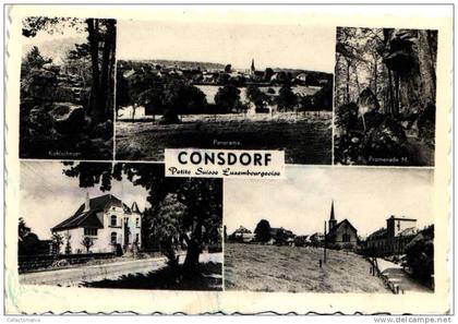 4cp.GDLUX.Consdorf,    Trintange,    Chaeau de Brandenbourg,      Bettembourg timbres