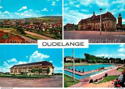 73004252 Dudelange Panorama Schwimmbad Stadtansichten