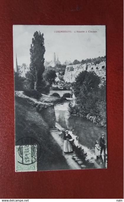 LUXEMBOURG - " L’ALZETTE A CLAUSEN " - - CACHET DE RODANGE --  -  " RARE " - - -