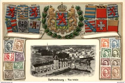 Bettembourg - Prägekarte Briefmarken