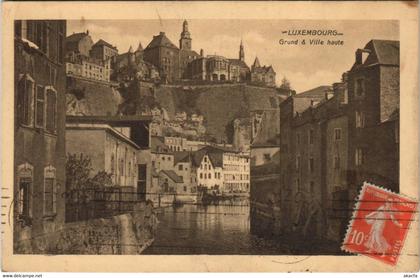 CPA AK LUXEMBOURG Grund & Ville haute (30832)