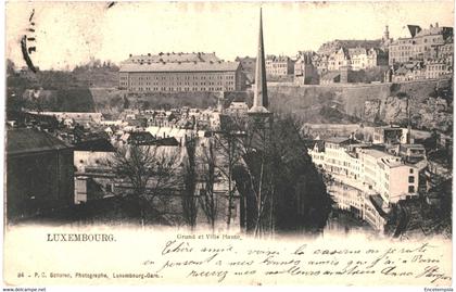 CPA Carte Postale  Luxembourg Luxembourg  Grund Ville haute 1904  VM58177