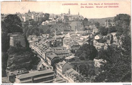 CPA-Carte Postale Luxembourg   Luxembourg Grund Ville haute et Schlossbrücke 1908 VM54040