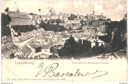 CPA  Carte Postale Luxembourg Luxembourg Ville Haute et Faubourg du Grund 1903  VM59177