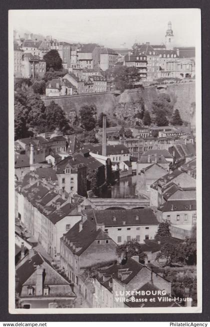 LUXEMBOURG, Vintage postcard, Ville-Basse et Ville-Haute