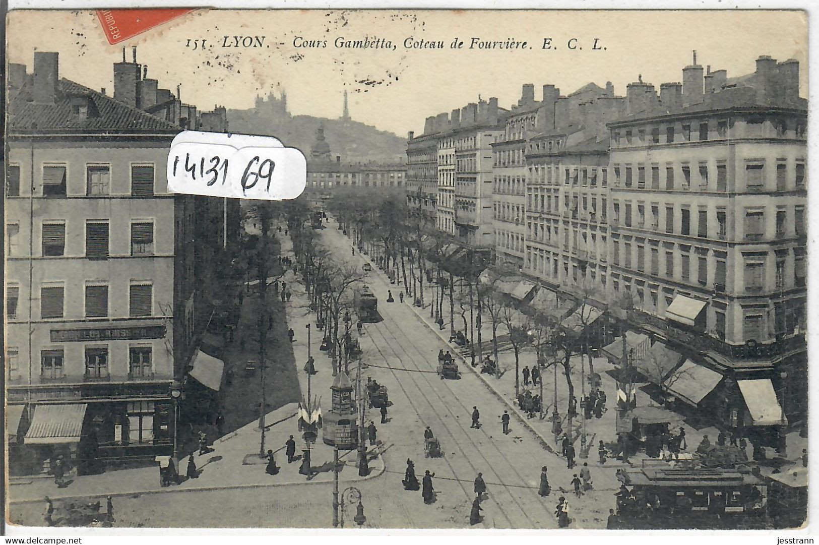 LYON 3 ET 7- COURS GAMBETTA- COTEAU DE FOURVIERE