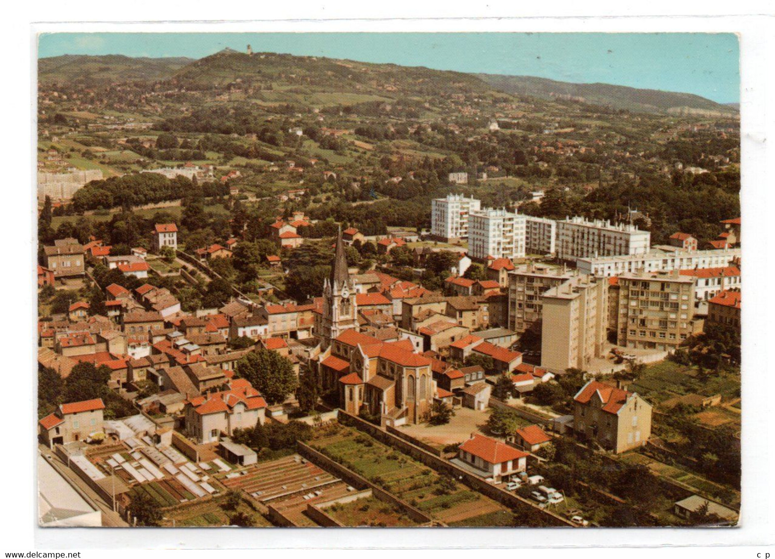 Lyon - Caluire et Cuire  -  Vue Aerienne et Monts d'Or  - CPM °Rn