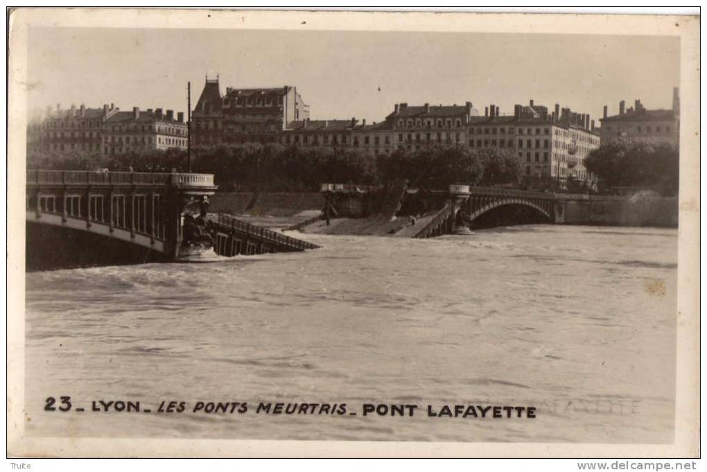 LYON LES PONTS MEUTRIS PONT LAFAYETTE