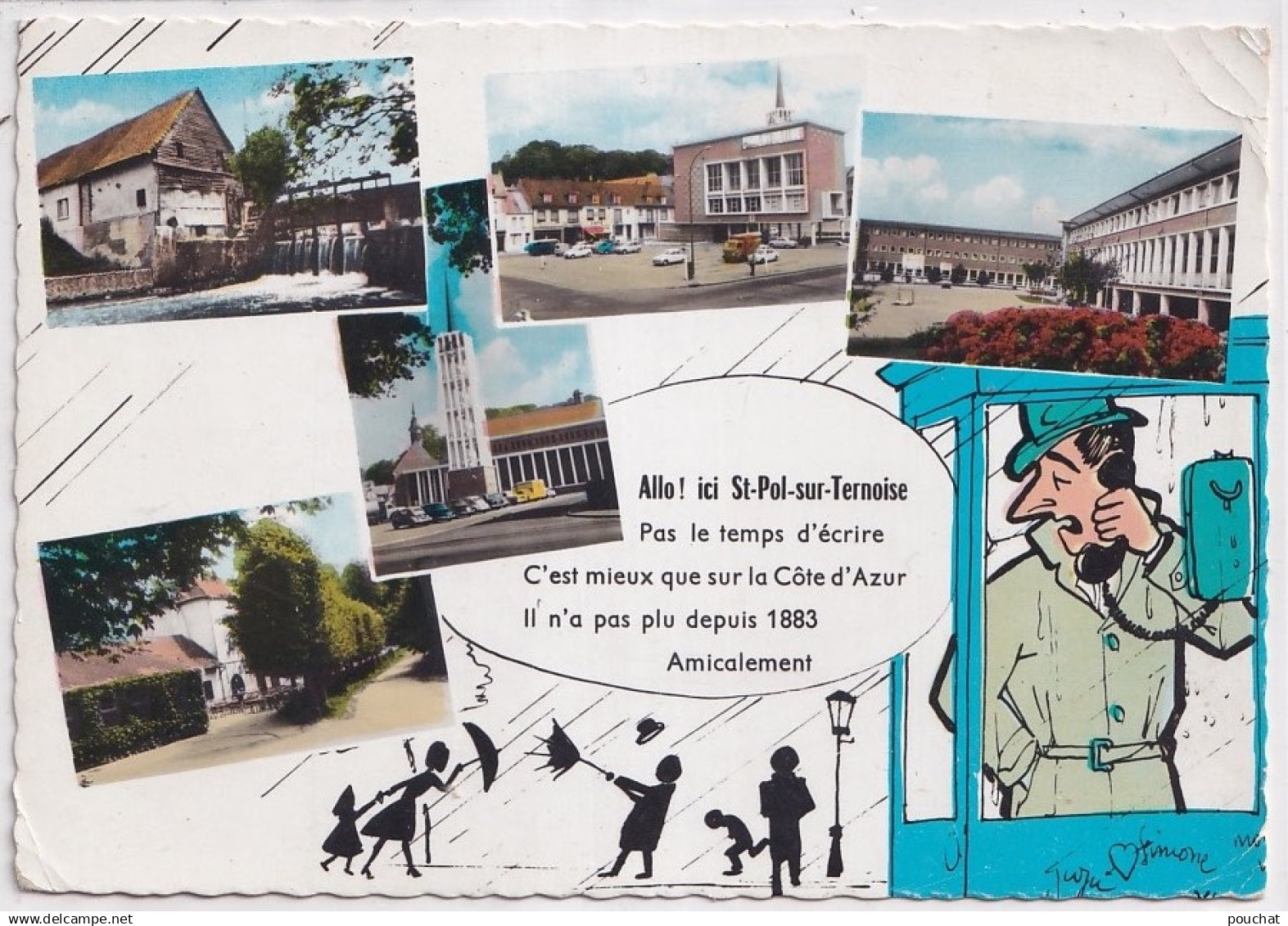 M11-62) SAINT POL SUR TERNOISE -  "ALLO  ! ICI  SAINT POL SUR TERNOISE "  - EN 1968 - ( 2 SCANS )