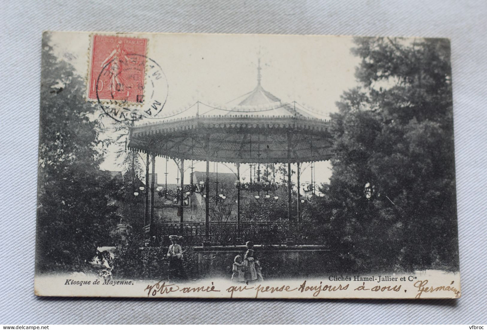 M947, Cpa 1904, kiosque de Mayenne, Mayenne 53