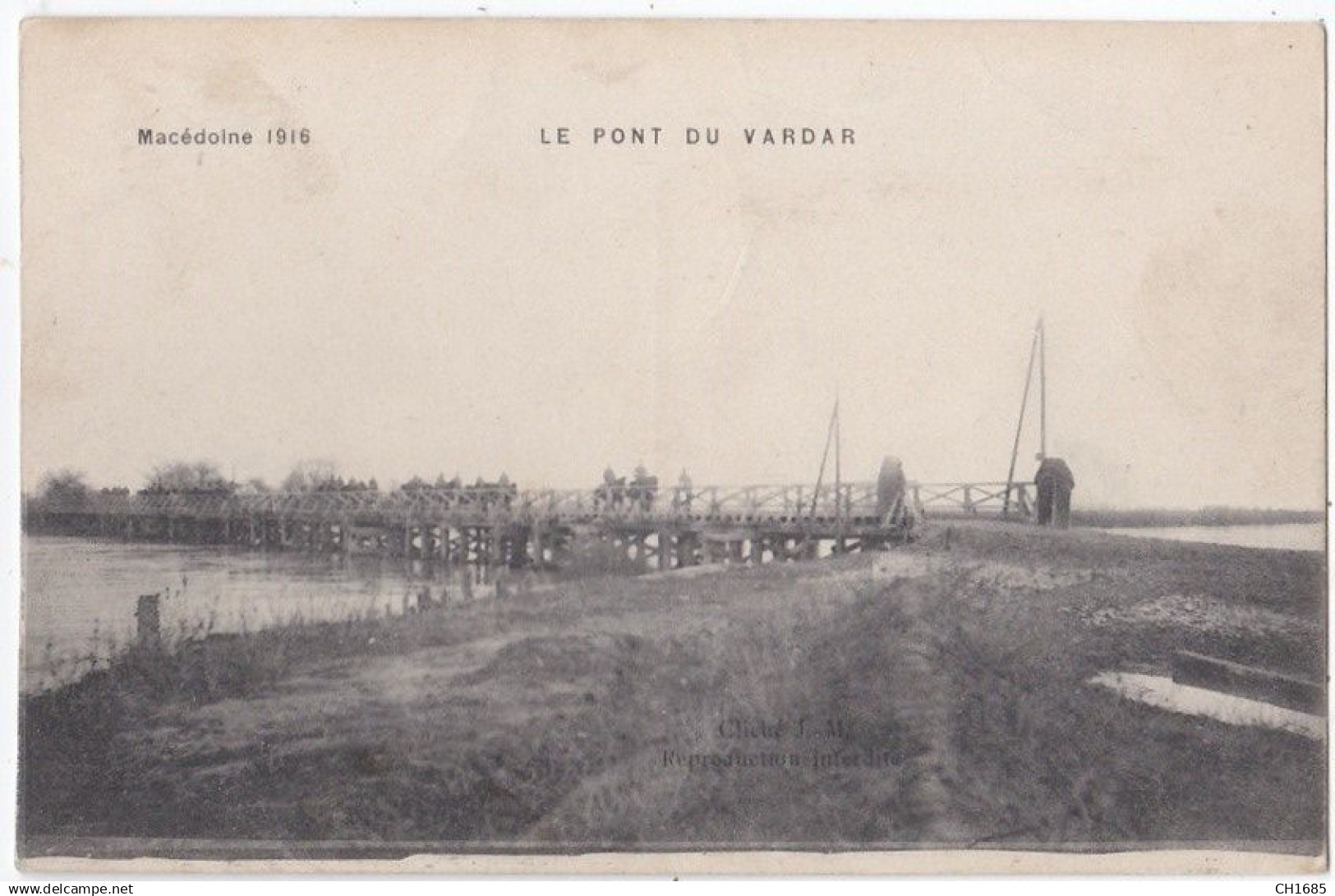 MACEDOINE DU NORD : Pont du Vardar en 1916