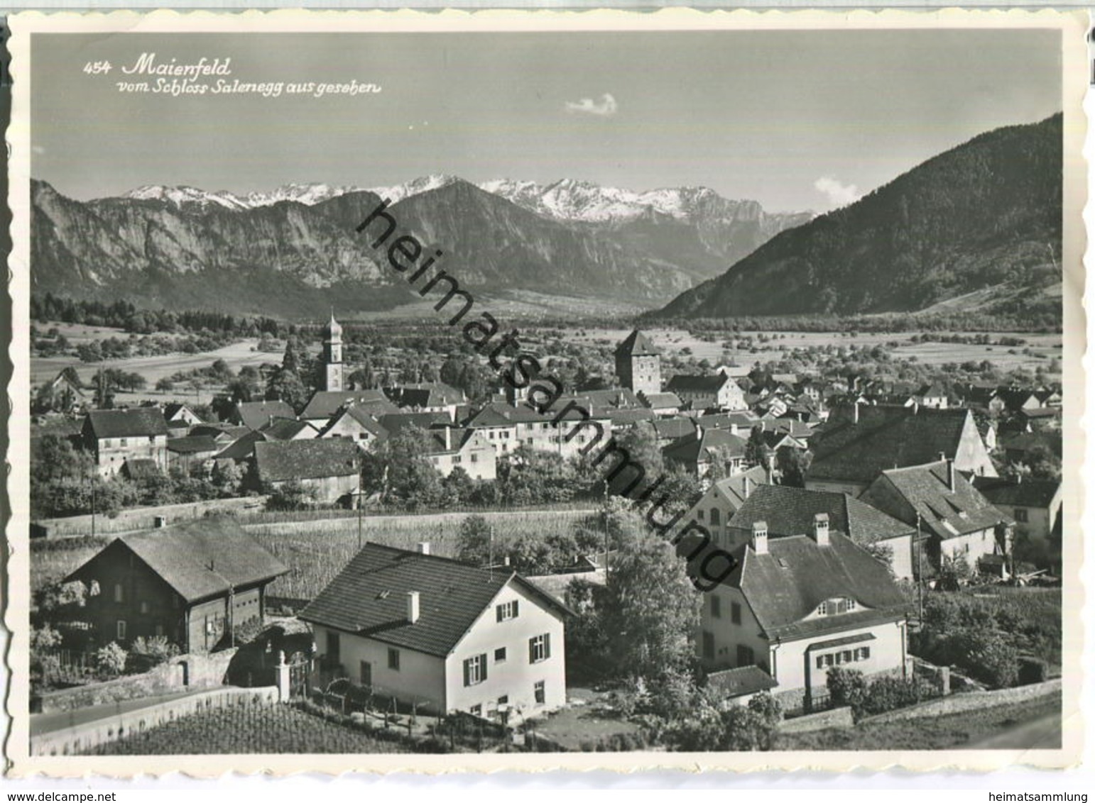 Maienfeld - Foto-Ansichtskarte - Verlag A. Schiess Maienfeld