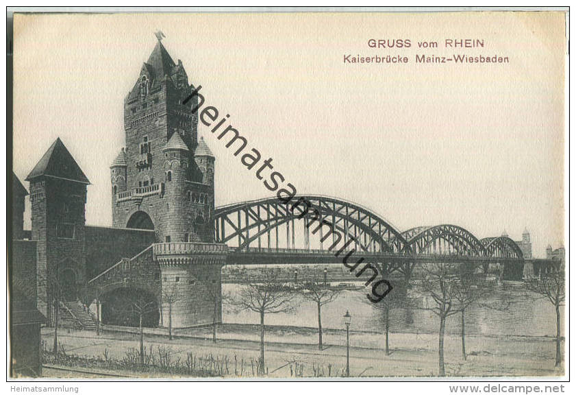 Mainz - Kaiserbrücke Mainz-Wiesbaden - Verlag Kaspar Suder Mainz