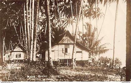 Malaysia - Malay house - REAL PHOTO - Publ. unknown