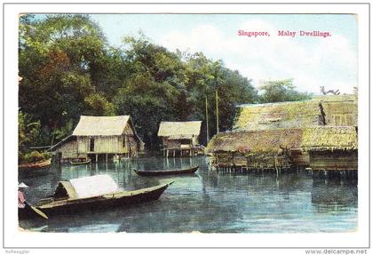 Singapore - Malay Dwellings -