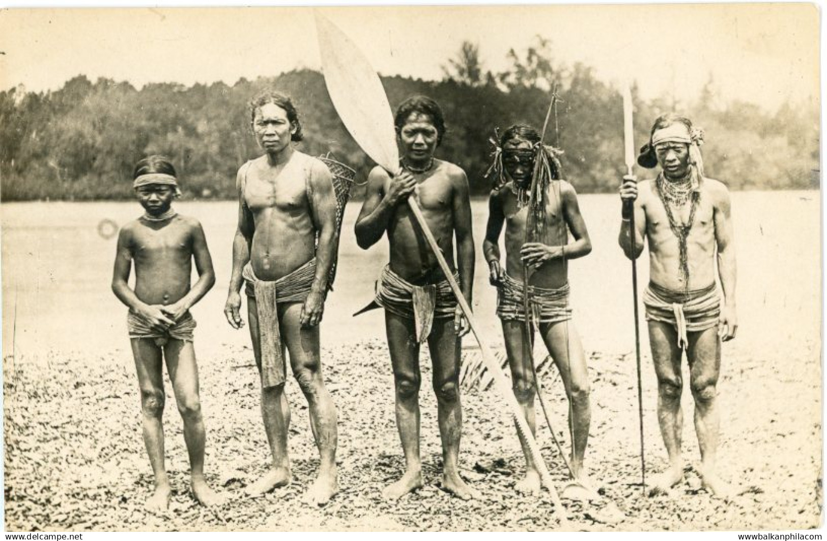 Malaysia Borneo Natives photocard 1922