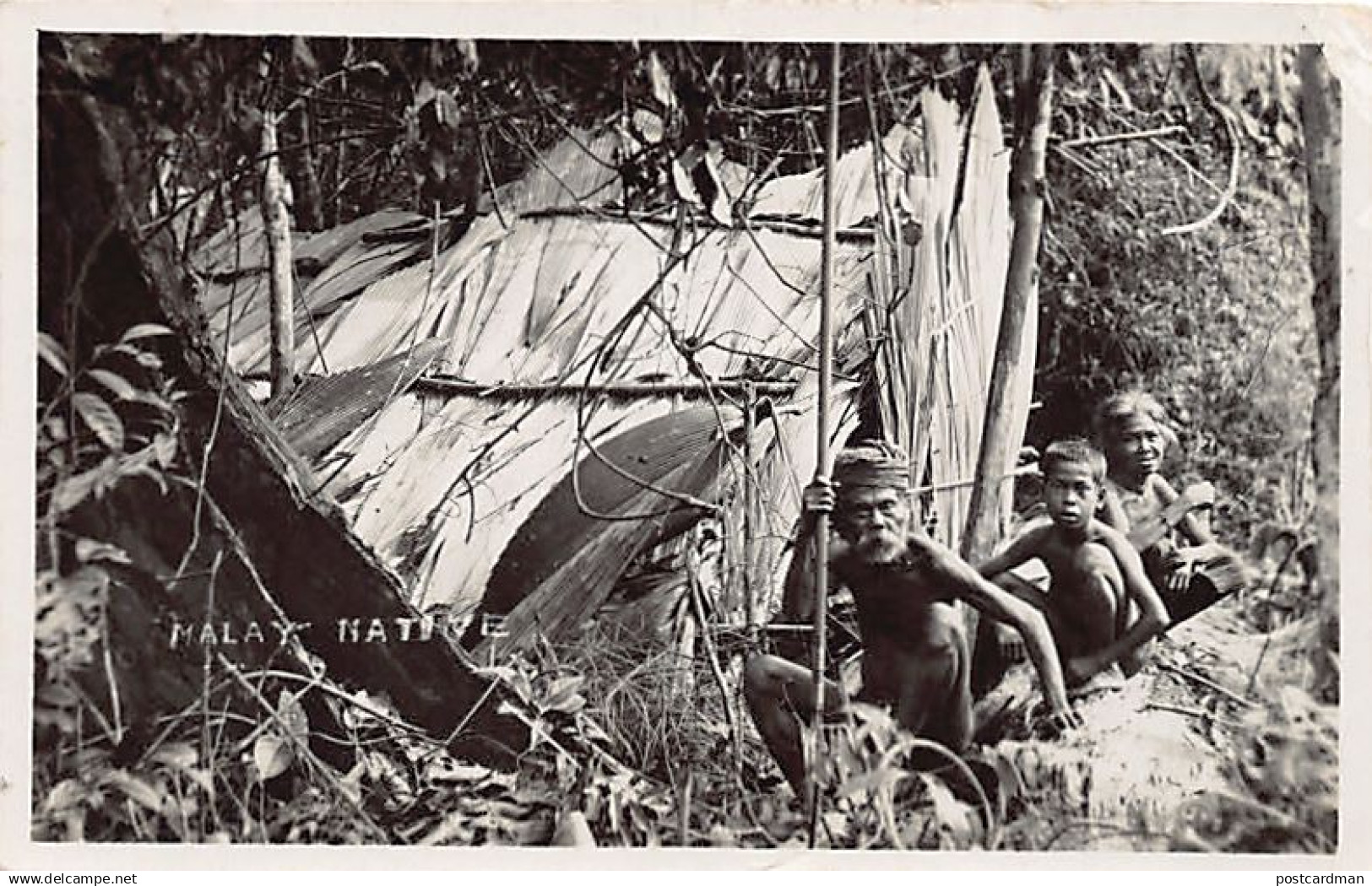 Malaysia - Malay natives in Johore - REAL PHOTO - Publ. unknown