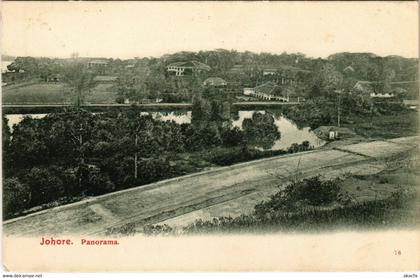 PC CPA MALAYSIA, JOHORE, PANORAMA, Vintage Postcard (b19101)