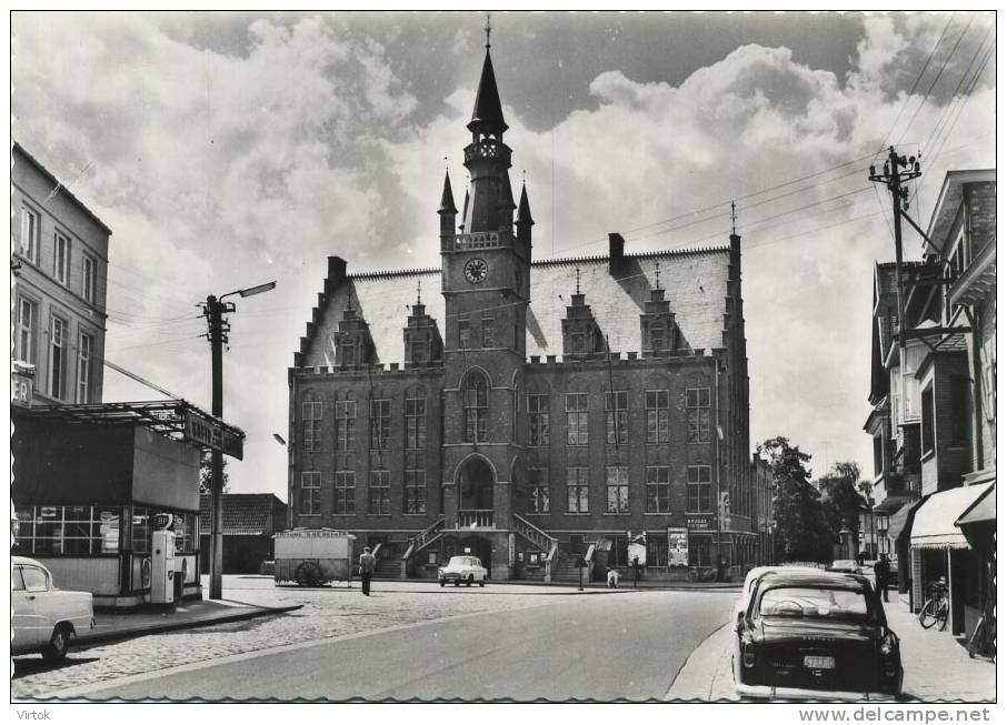 Maldegem :  Gemeentehuis ( groot formaat )    FRITUUR