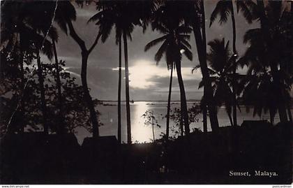 Malaysia - Sunset - REAL PHOTO - Publ. unknown